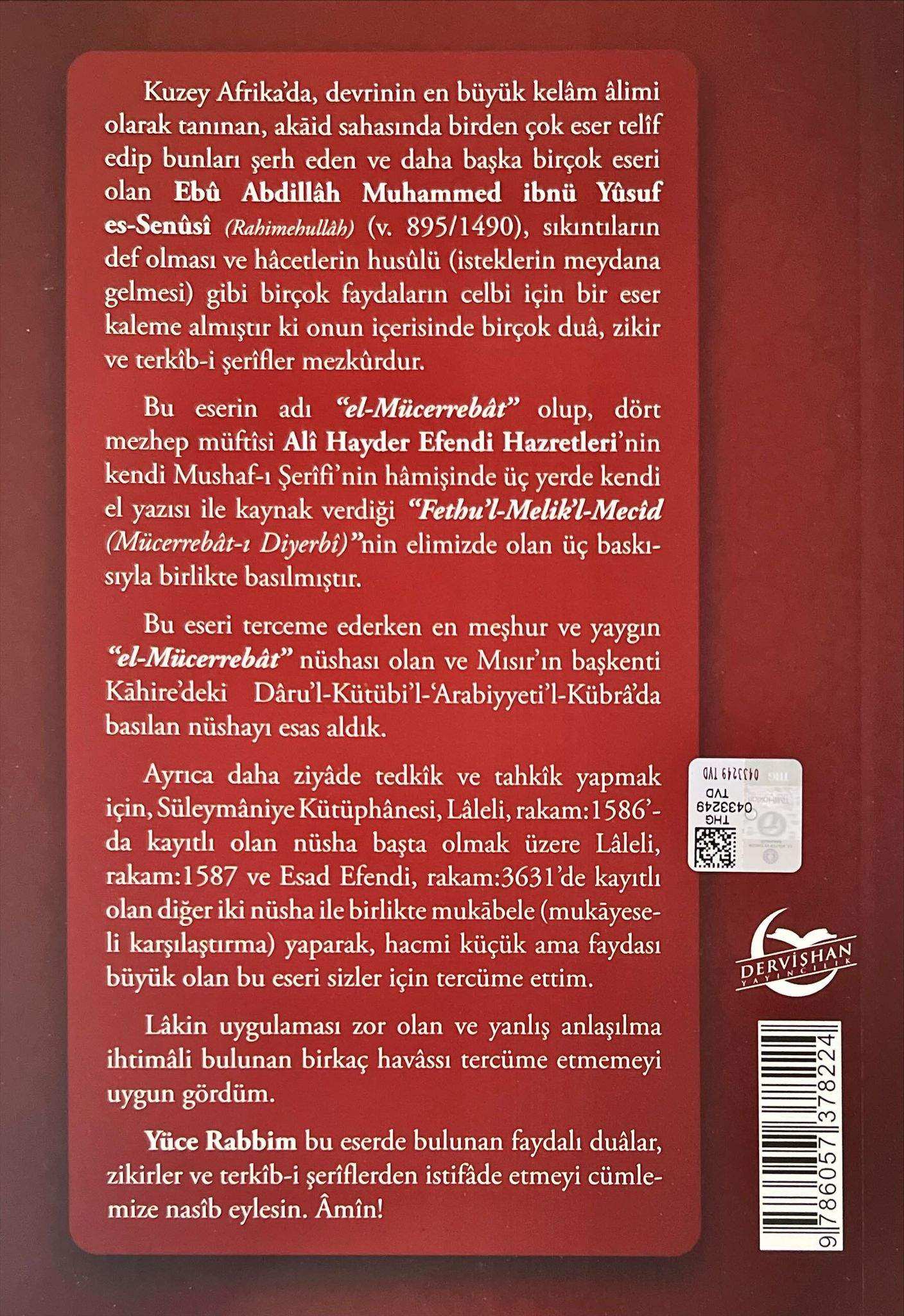 Mücerrebatı Senüsi Tercümesi - Cübbeli Ahmet Hoca